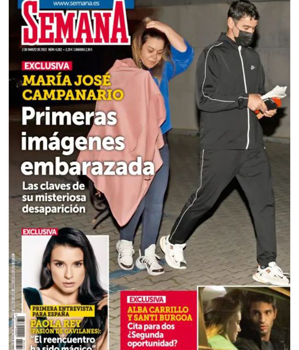 Alba Carrillo y Santi Burgoa en la portada de la revista 'Semana'