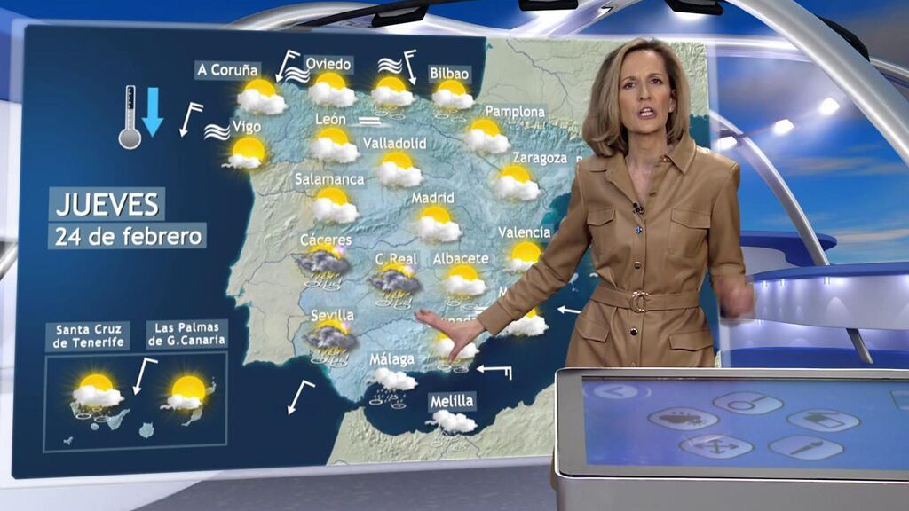 Un frente por el norte y una Dana por el sur: el tiempo dará un giro invernal en España el jueves
