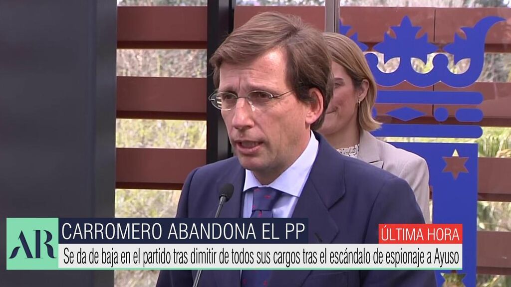 Almeida tras el adiós de Carromero al PP: el que quiere seguir investigando soy yo