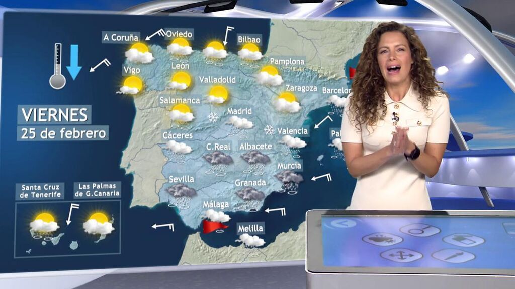 La Dana se adentrará de lleno en España este viernes: el tiempo para el 25 de febrero