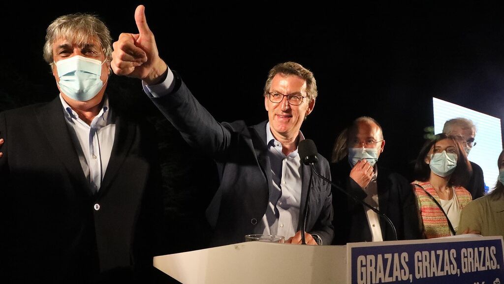 Feijóo celebra su cuarta mayoría absoluta en Galicia en 2020