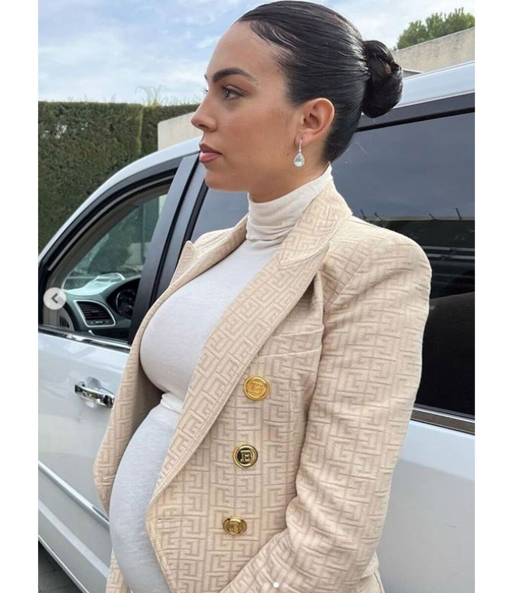 Georgina Rodríguez muestra su tripa de embarazada en su sexto mes de embarazo