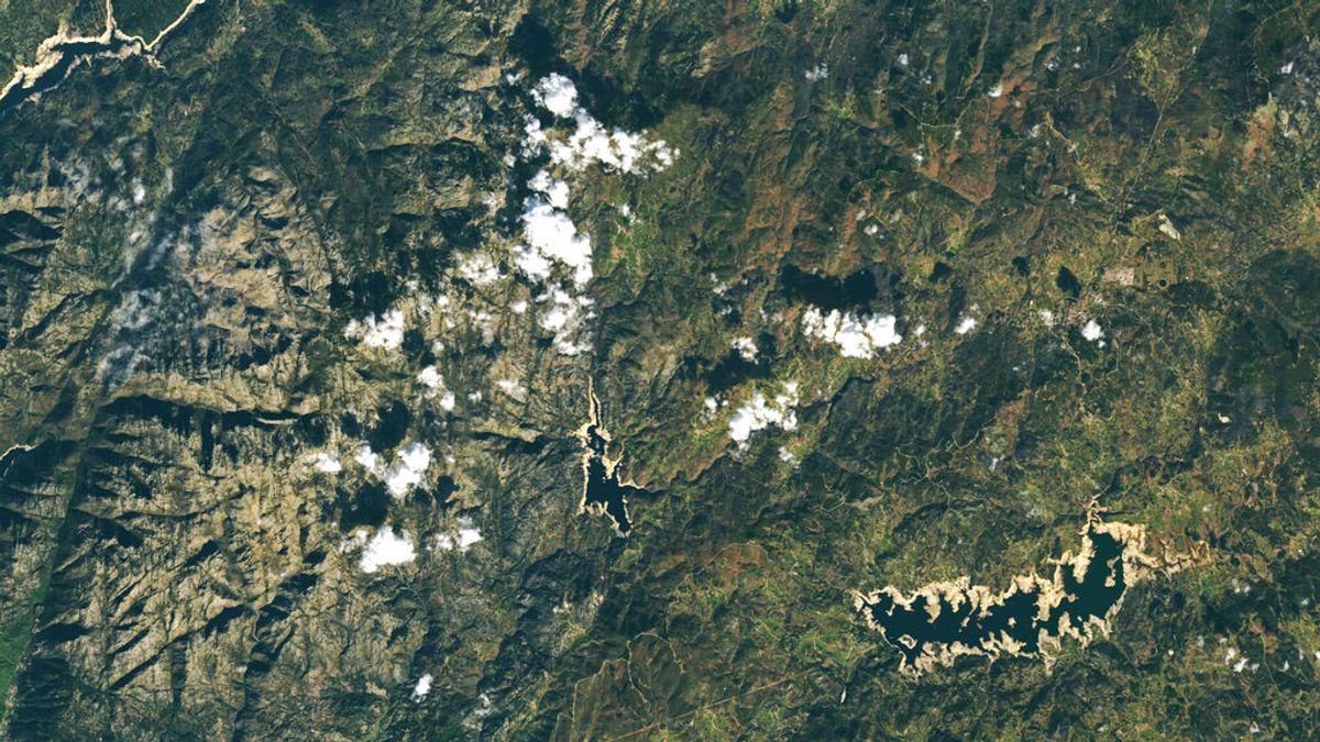 La sequía en España y Portugal, desde el espacio: así se ve el pueblo fantasma de Aceredo