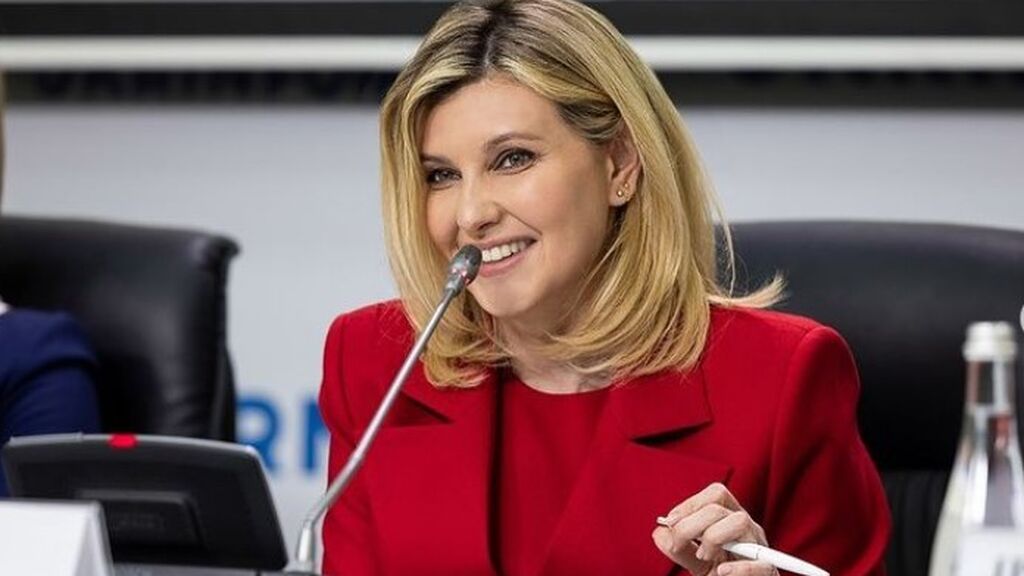 Olena Zelenska, en un acto