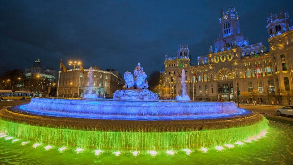 Cibeles, con los colores de Ucrania