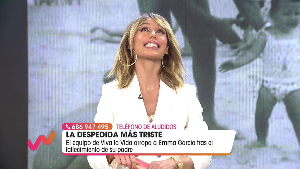 Emma García ha perdido a su padre esta semana
