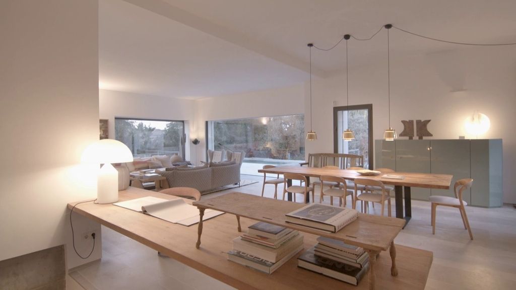 El salón, donde Bertín ha entrevistado a Bárbara Rey