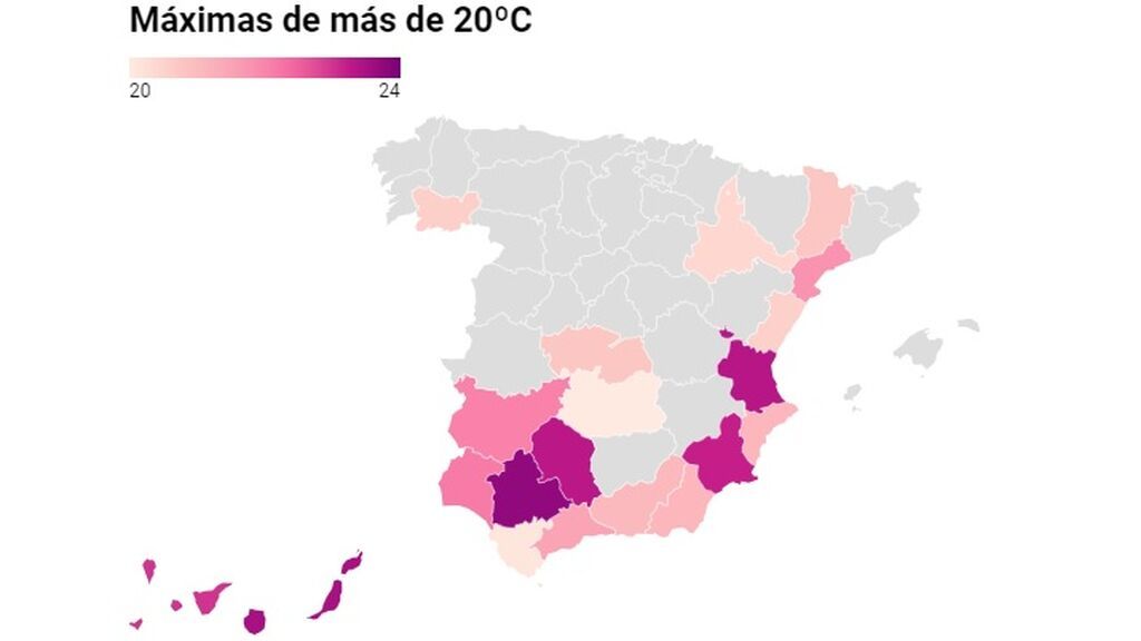 temperaturas semana santa