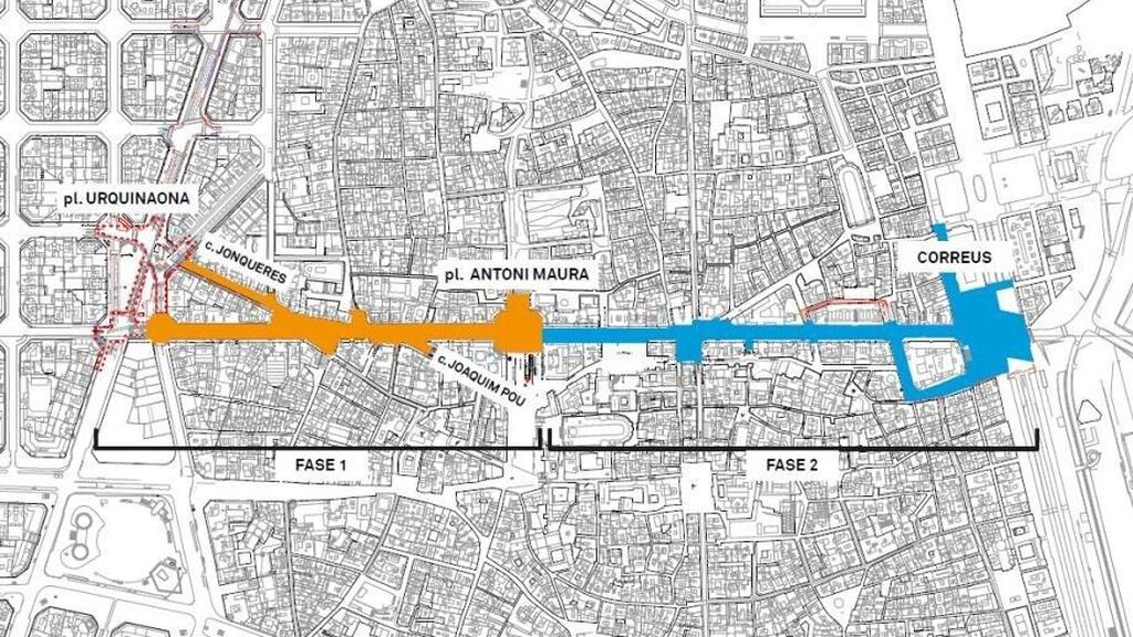 Barcelona inicia las obras de transformación de la Via Laietana con afectaciones en la circulación