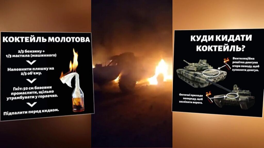 Ucrania facilita recomendaciones para fabricar cócteles molotov
