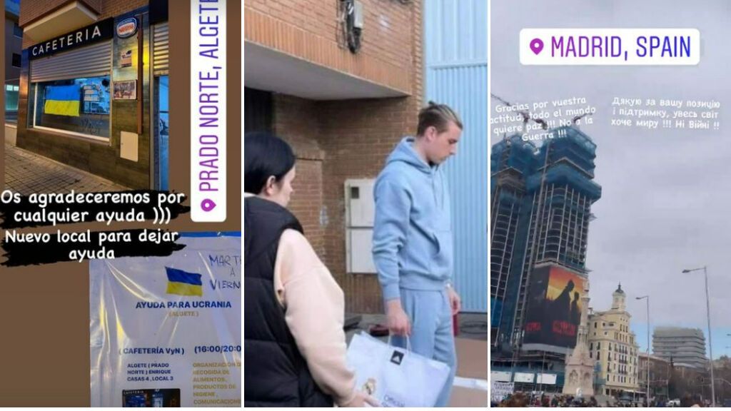 Lunin, volcado con el pueblo ucraniano para recoger ayuda en España: "Os agrademos cualquier detalle"