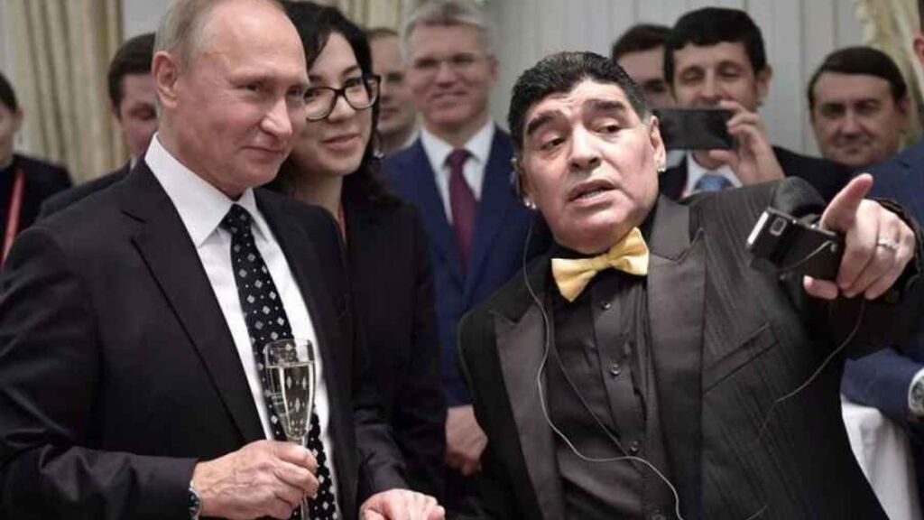 Maradona y su “reputín del orto” a Putin el día que intentó quedar con él