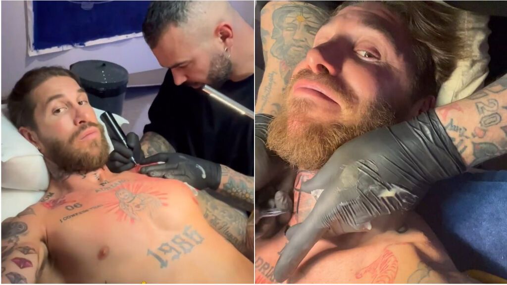 Sergio Ramos estrena tatuaje en medio de la lluvia de críticas en Francia