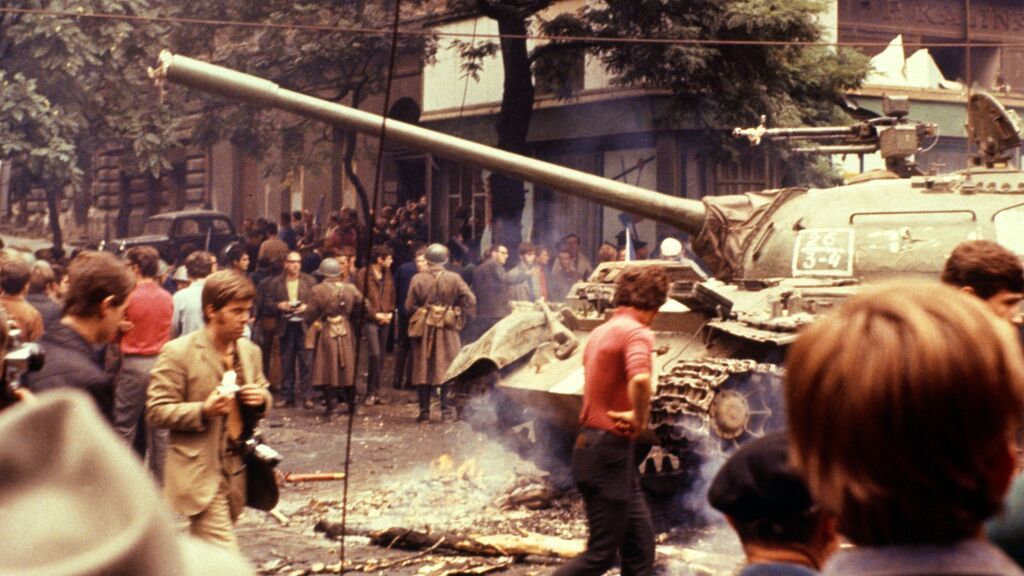 Protestas contra la ocupación soviética de Praga