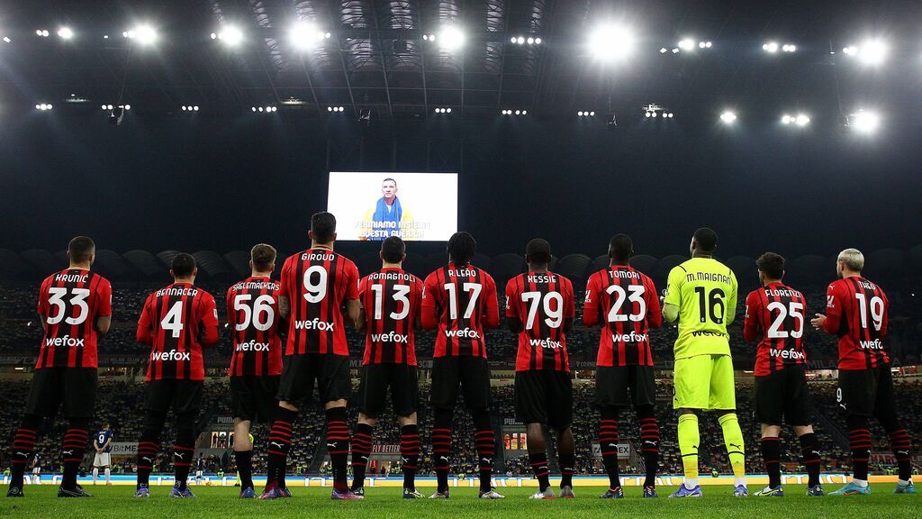 El discurso de Shevchenko en San Siro pidiendo la paz en Ucrania.