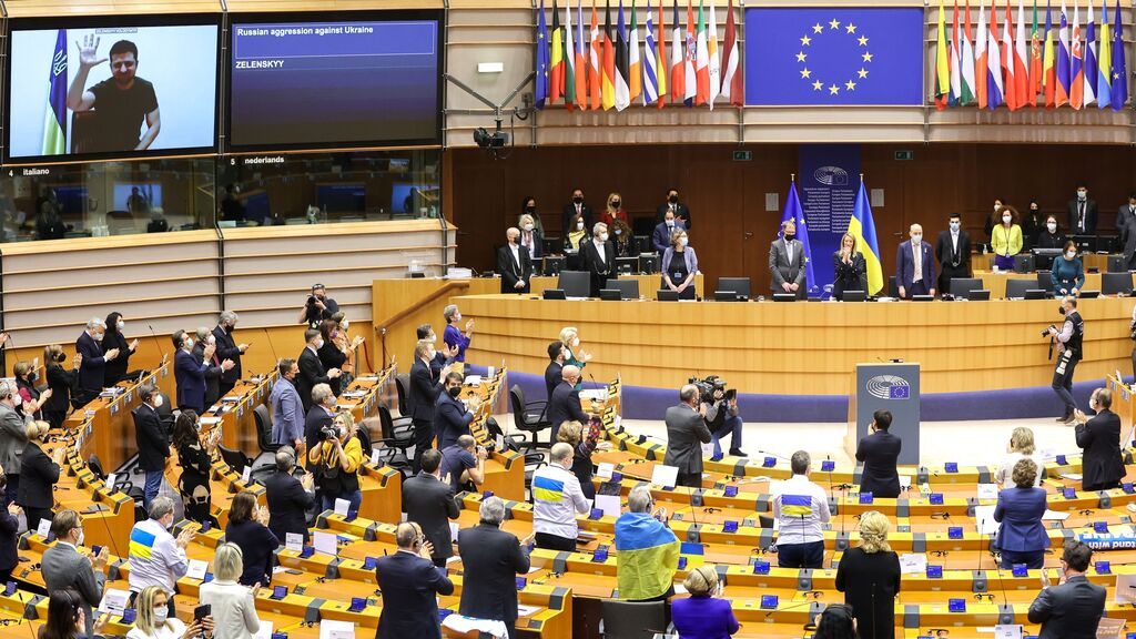 Intervención de Zelenski en el Parlamento Europeo