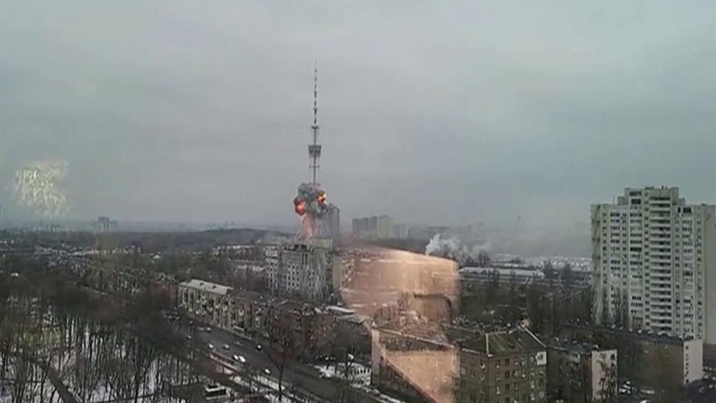 Rusia ataca la torre de telecomunicaciones de Lysychansk tras bombardear la de Kiev