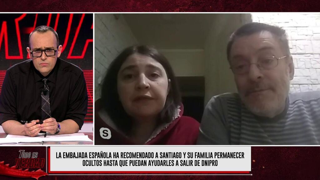 La denuncia pública de Santiago y Olga, dos españoles atrapados en Ucrania
