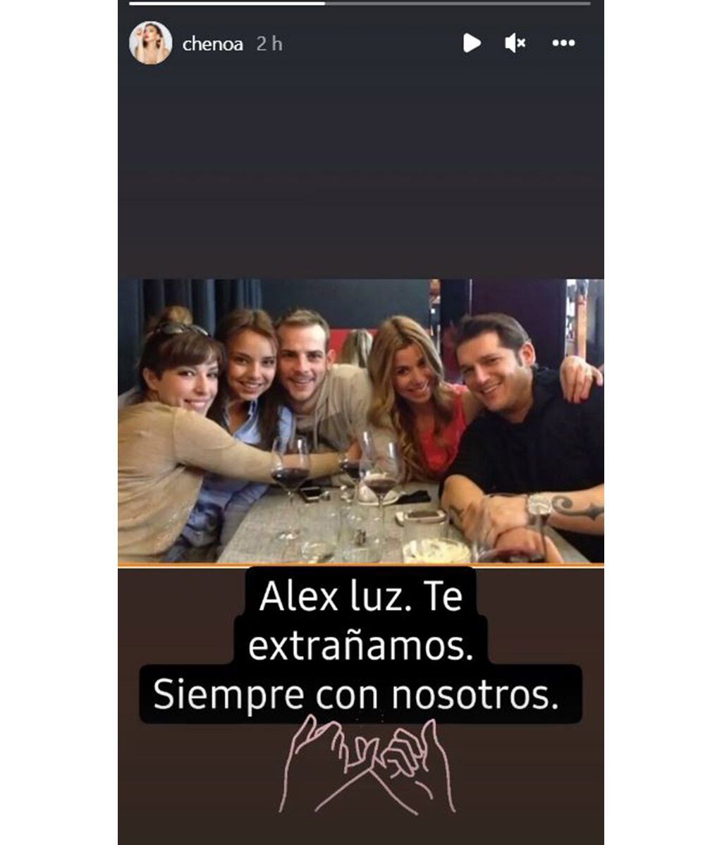 Chenoa recuerda a Álex Casademunt en el primer aniversario de su muerte