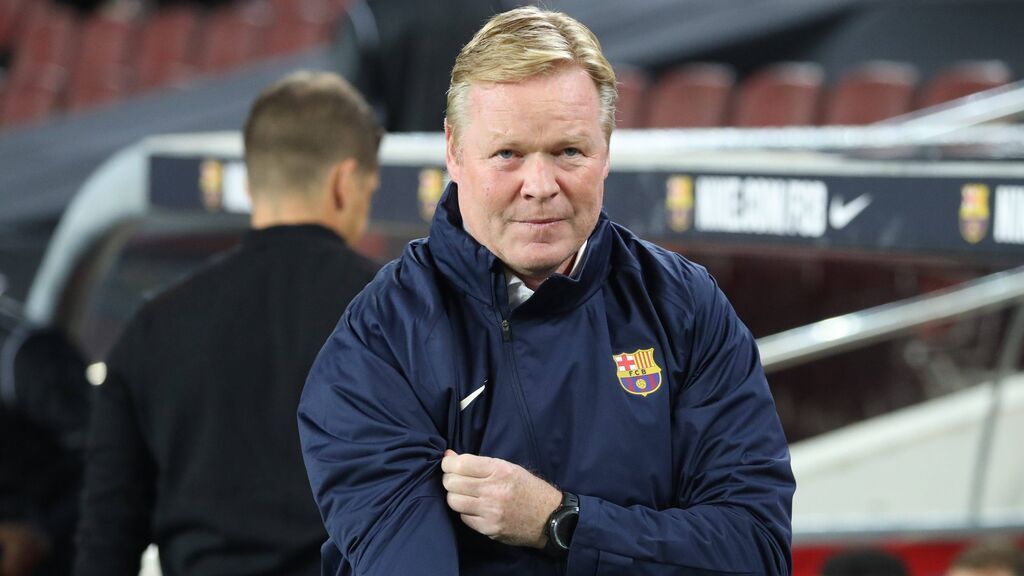 Así fue la despedida de Koeman en el vestuario del Barcelona.