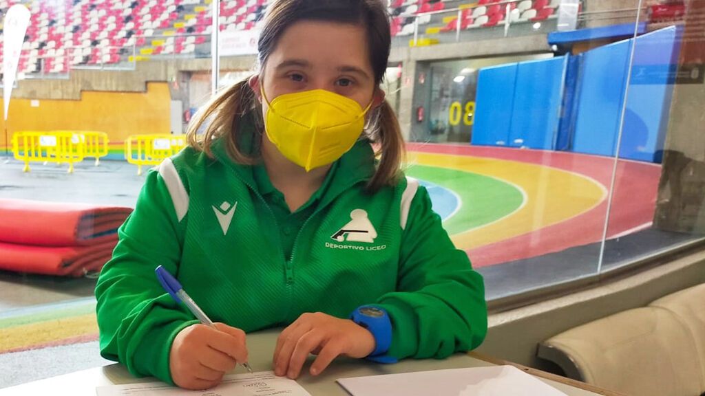 Pili, la nueva utillera del Deportivo Liceo de hockey sobre patines