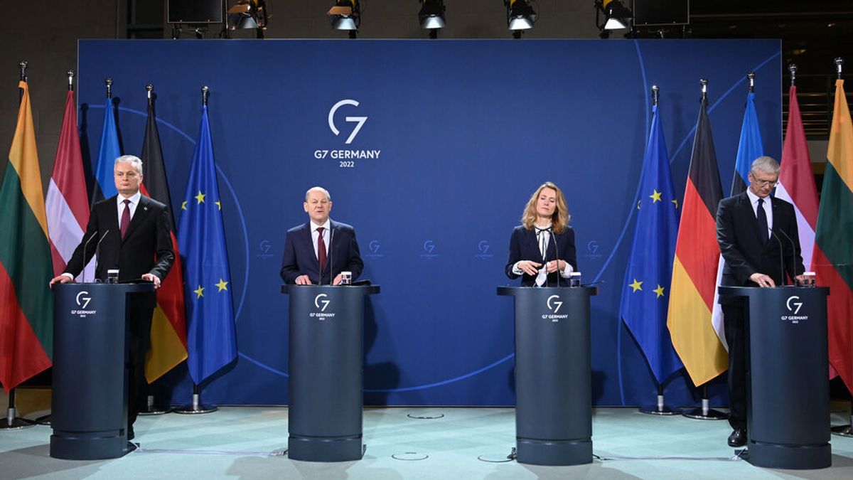 El canciller alemán, Olaf Scholz con los líderes bálticos El canciller alemán, Olaf Scholz con los líderes bálticos
