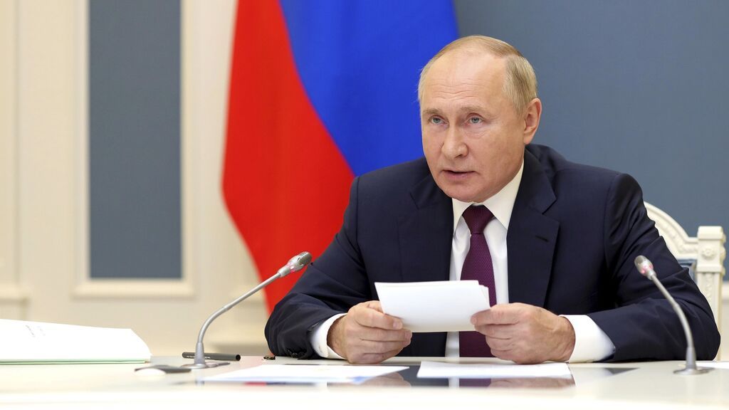 El presidente ruso, Vladimir Putin, durante la cumbre del G20 en Roma