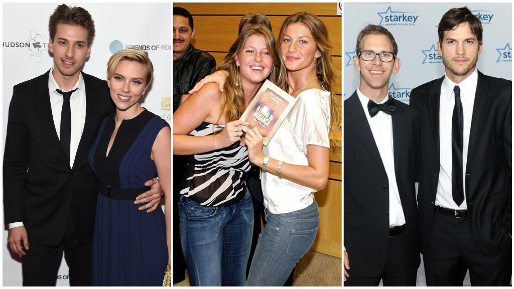 De Scarlett Johansson a Gisele Bündchen y Ashton Kutcher: estos son los famosos con hermanos gemelos.