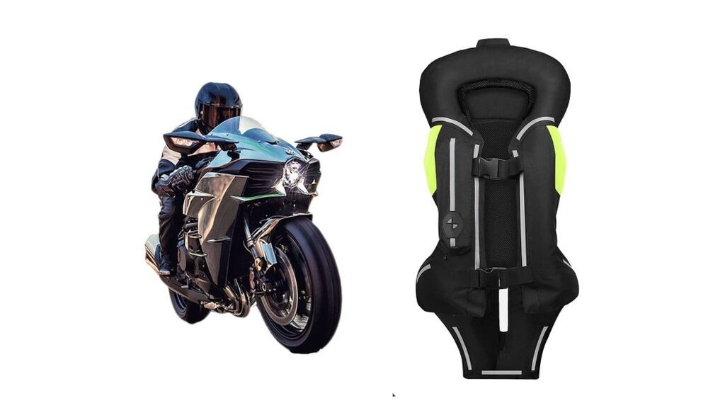 Airbag para moto, chaleco Shiro con recarga ,proteción vertebras