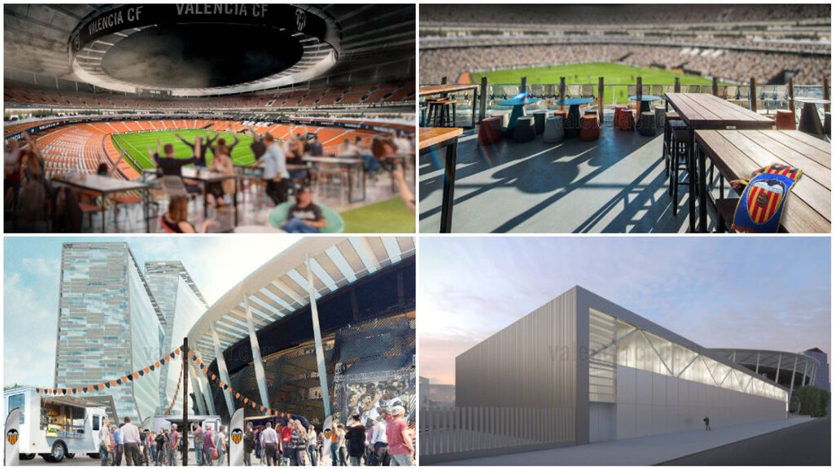 El Valencia anuncia el proyecto y la reanudación de las obras del Nou Mestalla