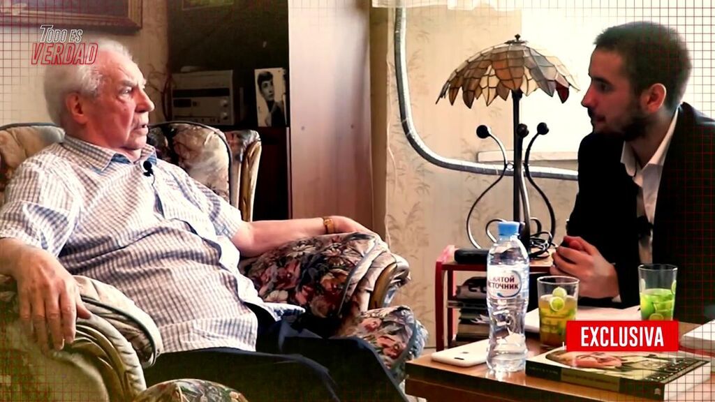 Nikolái Leonov y el periodista Sergio Gregori