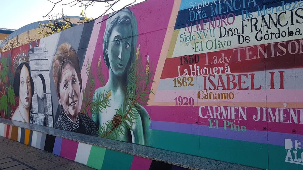 Imagen del mural realizado por los alumnos