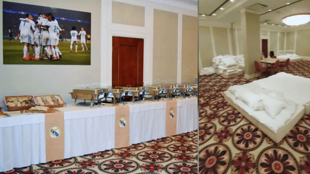 El hotel de Kiev donde Real Madrid y la Selección celebraron títulos ahora es un refugio