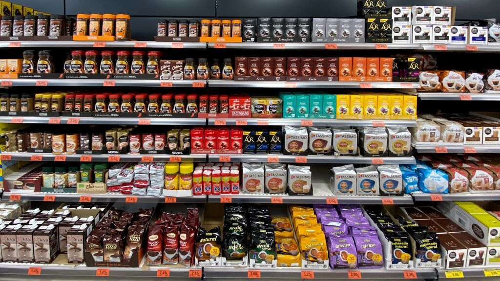 EuropaPress_2636274_seccion_cafes_polvos_solubles_supermercado_madrid