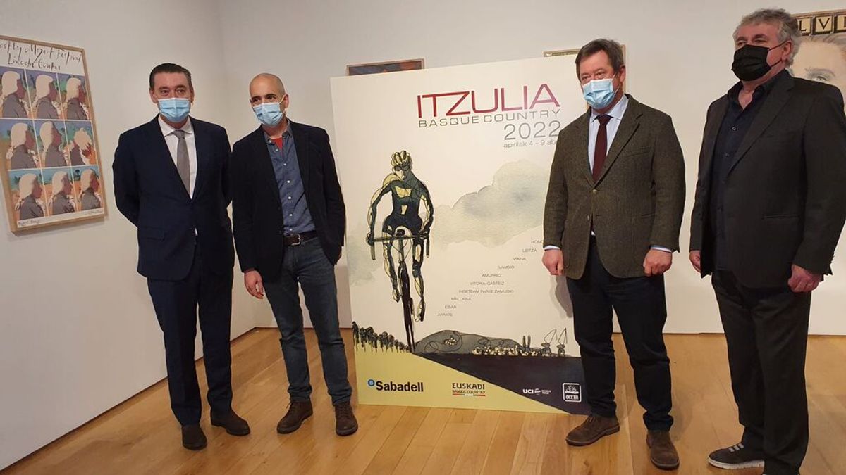 El artista bilbaíno Javier de Isusi diseña el cartel de la 61 edición de la Itzulia El artista bilbaíno Javier de Isusi diseña el cartel de la 61 edición de la Itzulia