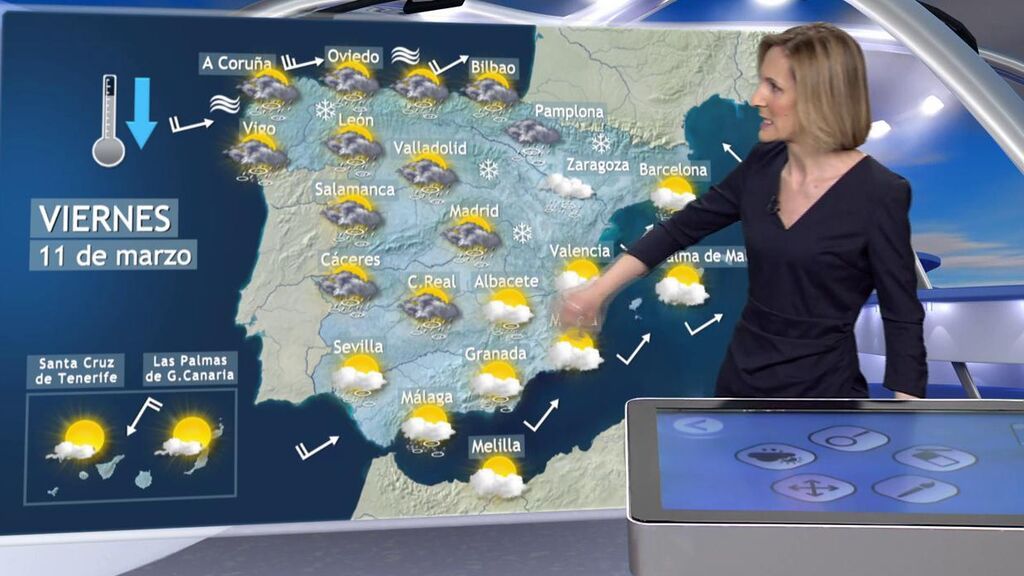 Previsión del tiempo viernes 11 de marzo de 2022