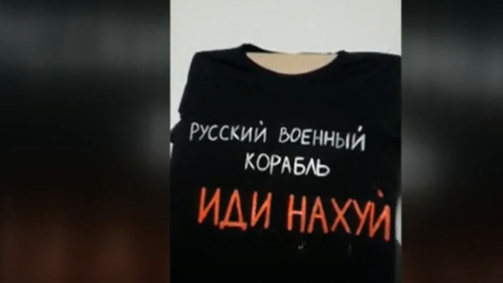 La frase convertida en el símbolo de toda Ucrania: "barco ruso, a tomar por culo"