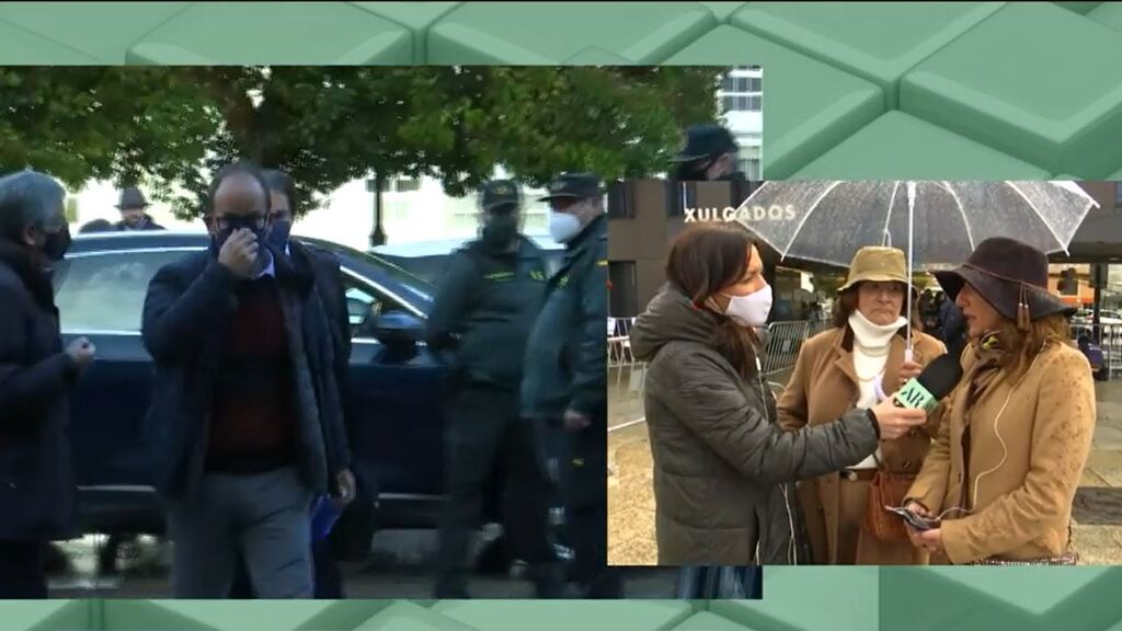 La familia de Deborah Fernández comenta la llegada del sospechoso y su abogado a los juzgados