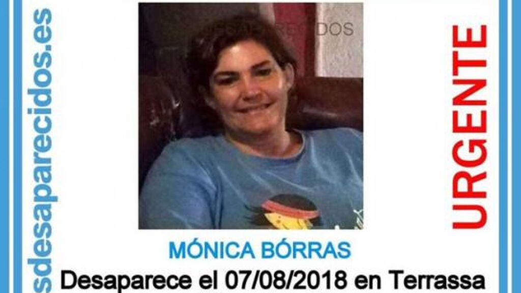 Cartel de desaparición de Mónica Borràs