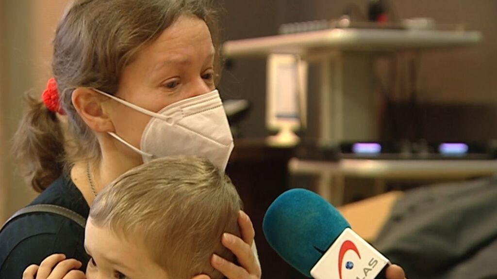 Uktuima, una de las madres que han llegado a Madrid con sus hijos enfermos de cáncer: "Nos han tratado divinamente"