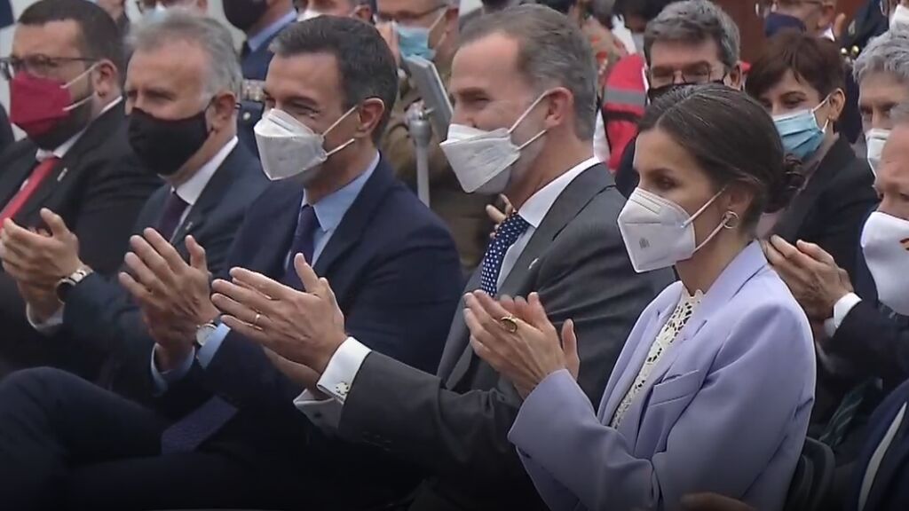 Los Reyes presiden el homenaje al pueblo de La Palma
