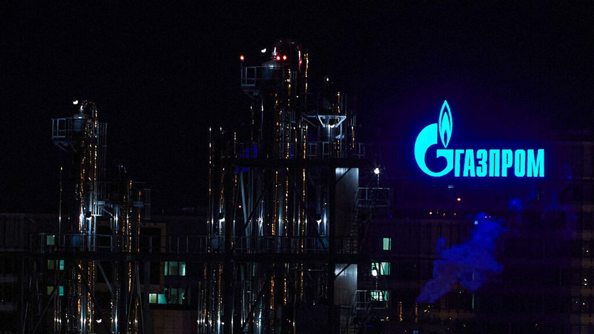 Imagen de archivo de una planta gasística de Gazprom en San Petersburgo Imagen de archivo de una planta gasística de Gazprom en San Petersburgo