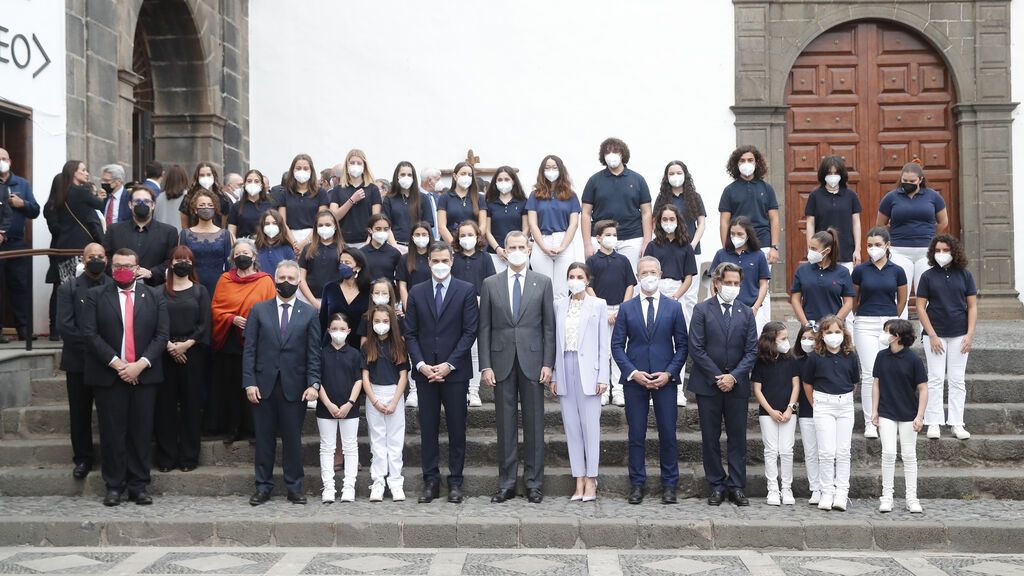 Homenaje de los reyes al pueblo palmero