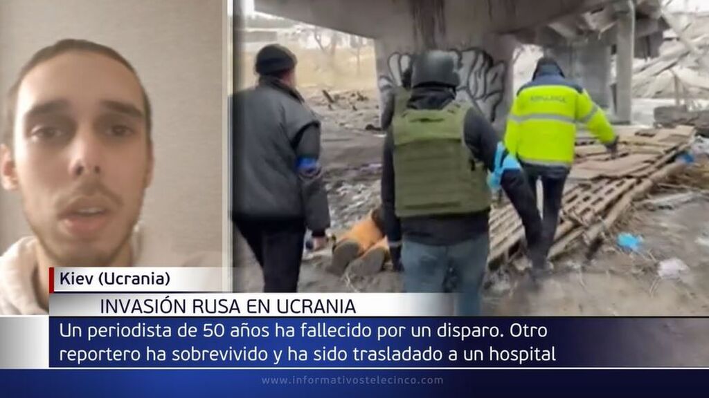 El reportero Olmo Blanco confirma la muerte de varios civiles, militares y de un periodista tras un bombardeo en Irpín