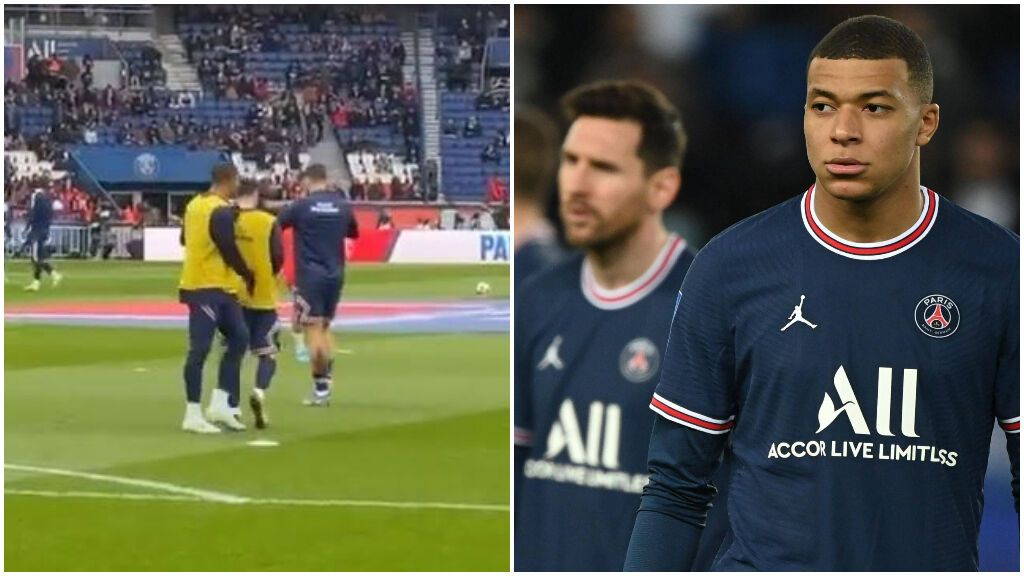 Kylian Mbappé anima a Leo Messi por los pitos en París.
