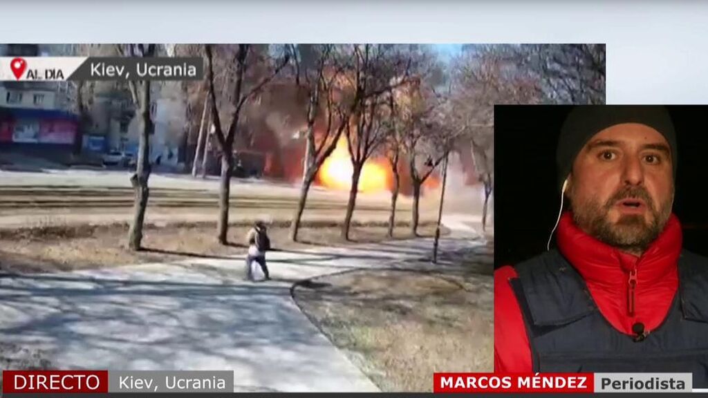 Marcos Méndez, periodista en Kiev: “La ciudad está ya preparada para recibir a las tropas rusas”