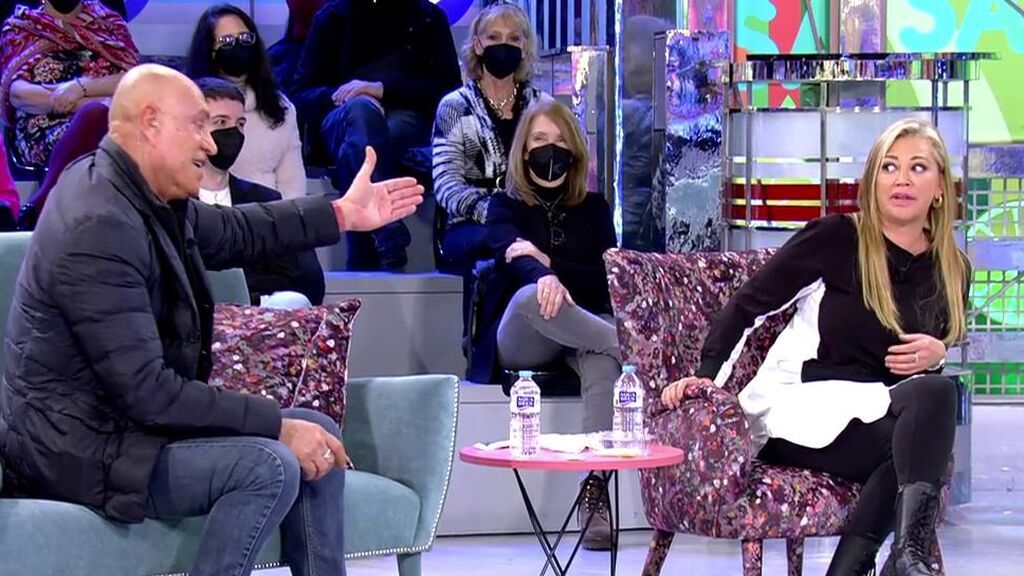 El tenso enfrentamiento entre Kiko Matamoros y Belén Esteban por Raquel Bollo: "El cartel de morosa se lo pusiste tú"