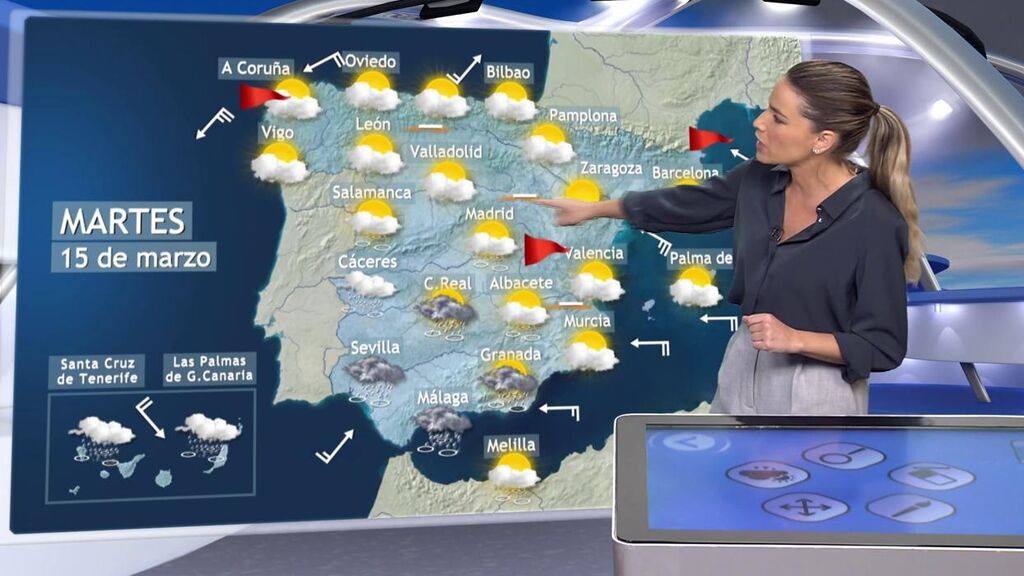 La borrasca Celia trae polvo y 10 grados más de temperatura el martes: el tiempo en España para el 15 de marzo