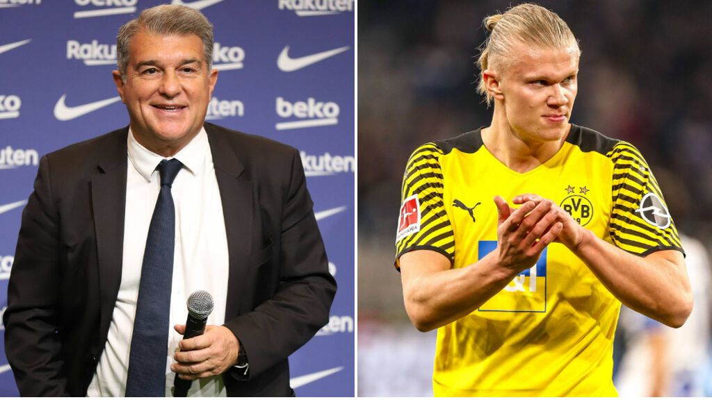 Laporta, más optimista con el fichaje de Haaland en privado: quiere evitar una 'subasta' pública