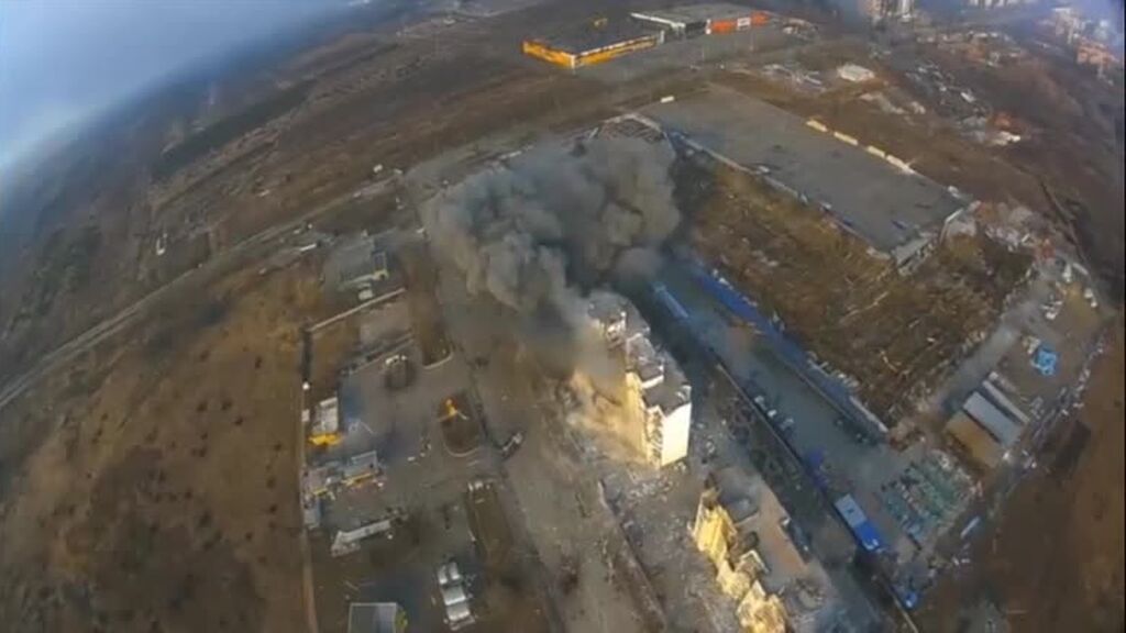 La destrucción de Mariúpol desde el aire